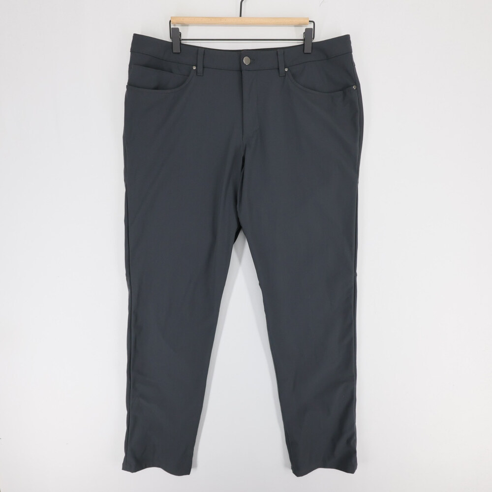 Lululemon ABC Pants Mens 38 Gray Classic Fit Warpstreme 5 Pocket Stretch